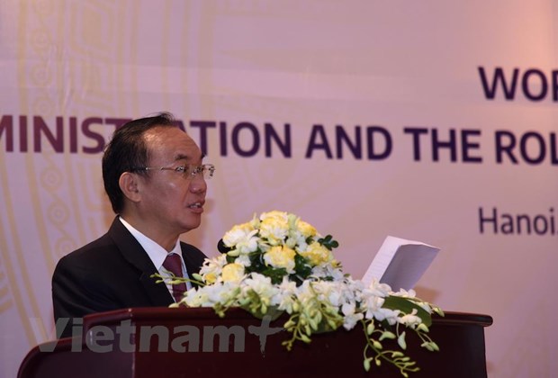 Kiem toan Nha nuoc: Tron thue, gian lan thue ngay cang phuc tap hinh anh 2Phó Tổng Kiểm toán Nhà nước Đoàn Xuân Tiên phát biểu tại hội thảo. (Ảnh: Vietnam+)