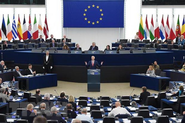Một cuộc họp của Nghị viện châu Âu ở Strasbourg, Pháp. (Ảnh: AFP/TTXVN)