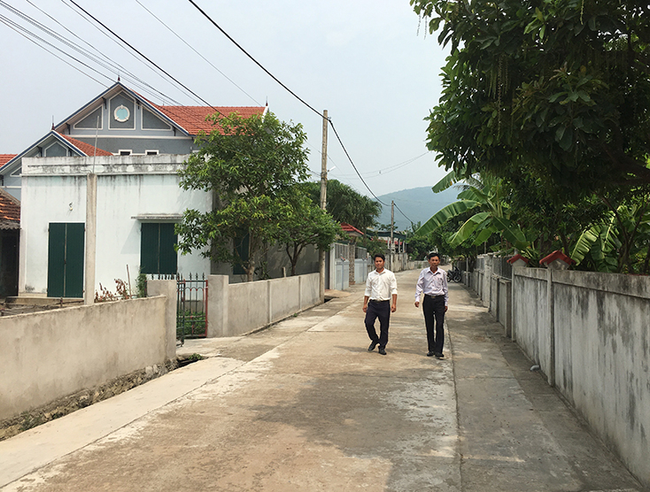 Kinh tế phát triển, diện mạo xã Quảng Kim ngày càng khang trang, đổi mới.