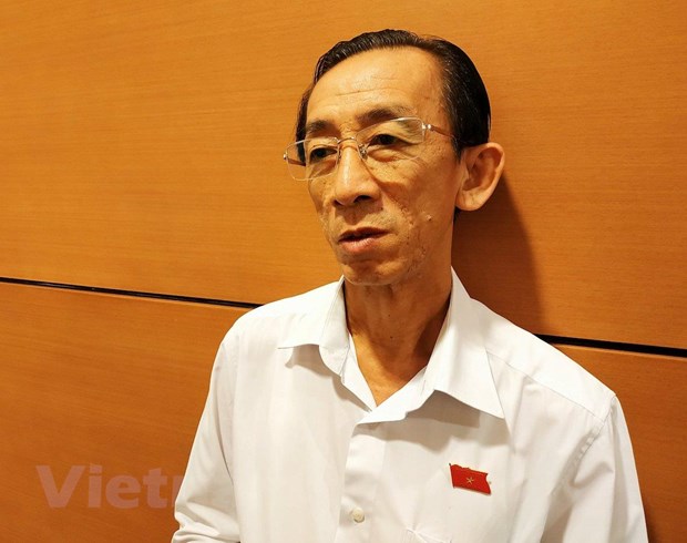 Đại biểu Quốc hội Trần Hoàng Ngân, đoàn Thành phố Hồ Chí Minh. (Ảnh: PV/Vietnam+)