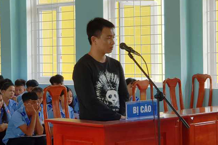 Bị cáo Ngô Văn Đức tại phiên tòa phúc thẩm.