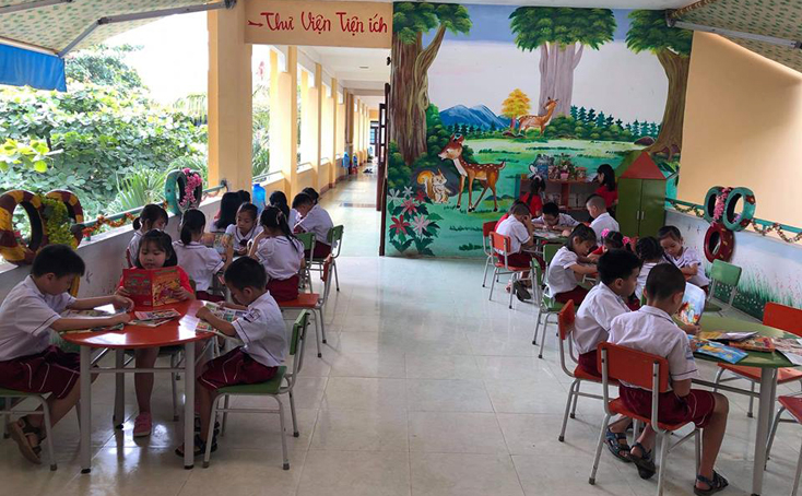 Môi trường học tập của Trường tiểu học số 2 Bắc Lý ngày càng được cải thiện.