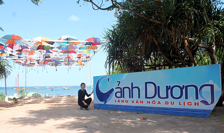 Cảnh Dương đang được xây dựng thành làng văn hóa du lịch.