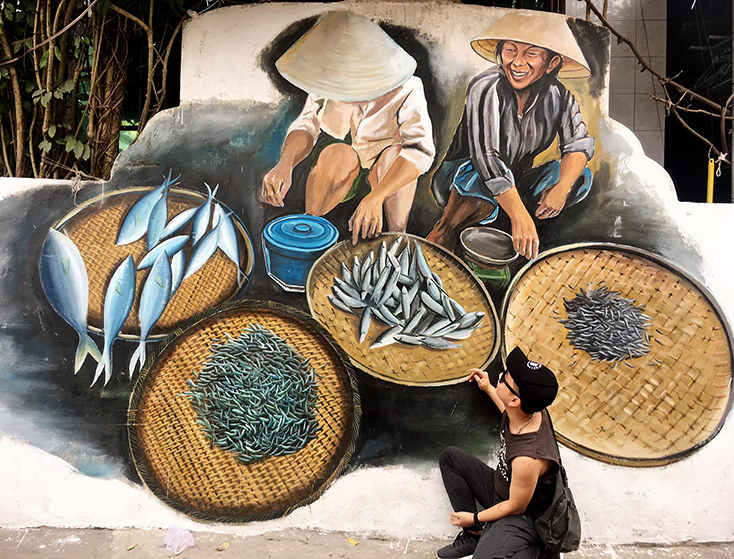 Con đường bích họa ở Cảnh Dương là điểm đến hấp dẫn du khách. 