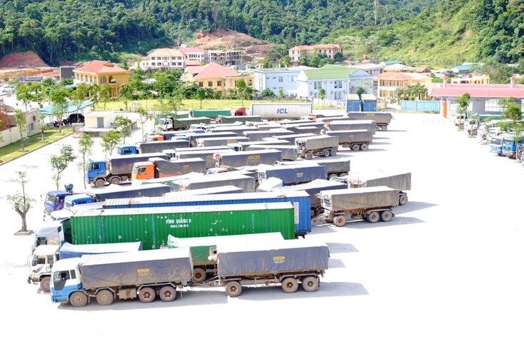 Diện mạo mới tại khu vực trung tâm Cửa khẩu quốc tế Cha Lo.