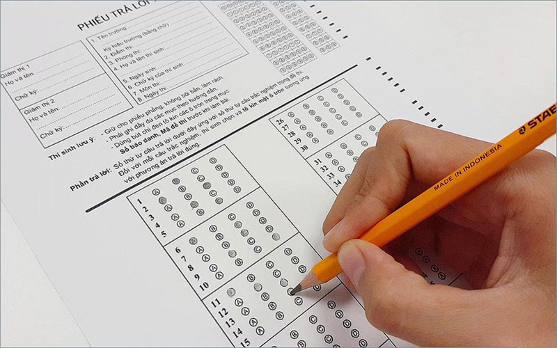 Bài phúc khảo Trắc nghiệm sẽ được đối chiếu từng câu hỏi. Còn bài thi Tự luận nếu lệch 0,25 điểm so với đợt đầu thì sẽ điều chỉnh điểm (ảnh minh họa).
