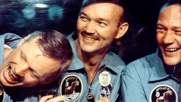 Các nhà du hành vũ trụ người Mỹ sau khi trở về Trái Đất an toàn. (Ảnh: NASA)