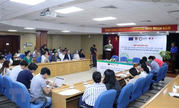 Quang cảnh buổi họp báo. (Ảnh: Văn Điệp/TTXVN)