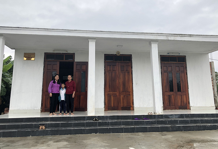 Hộ nghèo ở phường Bắc Nghĩa (TP. Đồng Hới) được hỗ trợ xây dựng nhà ở trong năm 2018.	