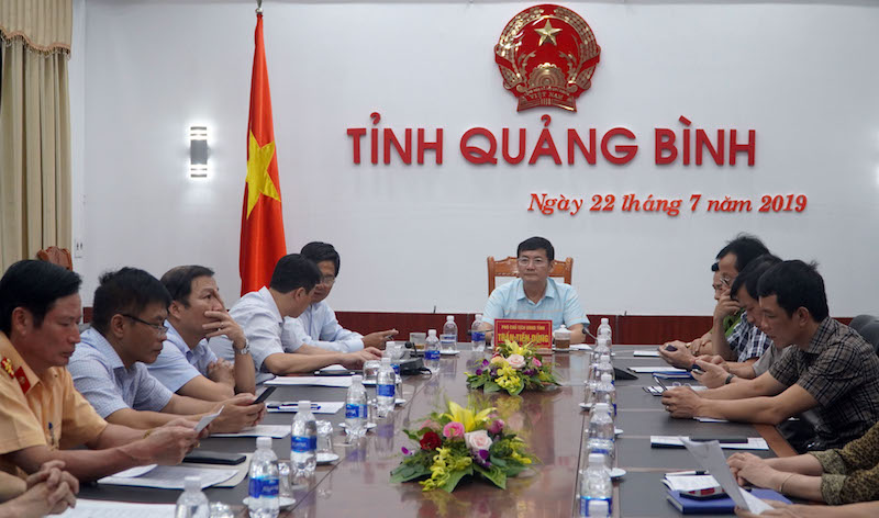 Toàn cảnh hội nghị tại điểm cầu tỉnh Quảng Bình     