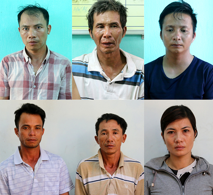 Các đối tượng trong vụ án.
