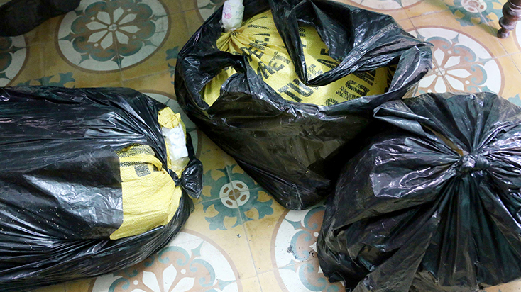 118kg thuốc nổ là tang vật vụ án bị bắt giữ,