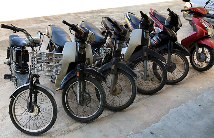 Tang vật vụ án.