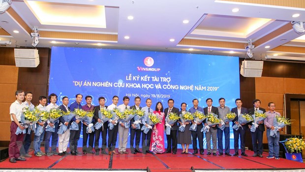 20 dự án khoa học công nghệ sẽ nhận được 124 tỷ đồng tài trợ từ Quỹ Đổi mới sáng tạo Vingroup. (Ảnh: Minh Sơn/Vietnam+)
