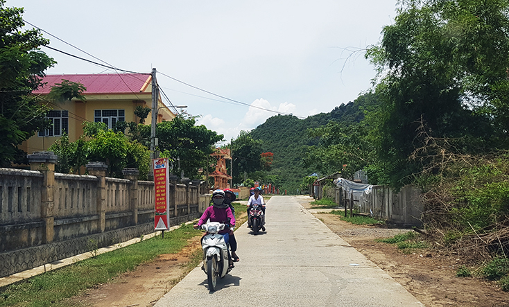 Diện mạo nông thôn mới Đồng Hóa có nhiều khởi sắc. 