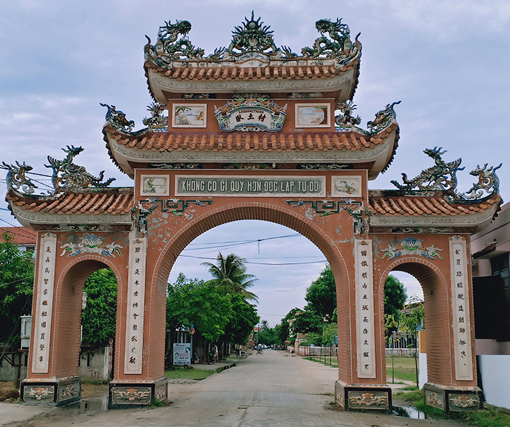 Đường về phường Quảng Thuận hôm nay. 