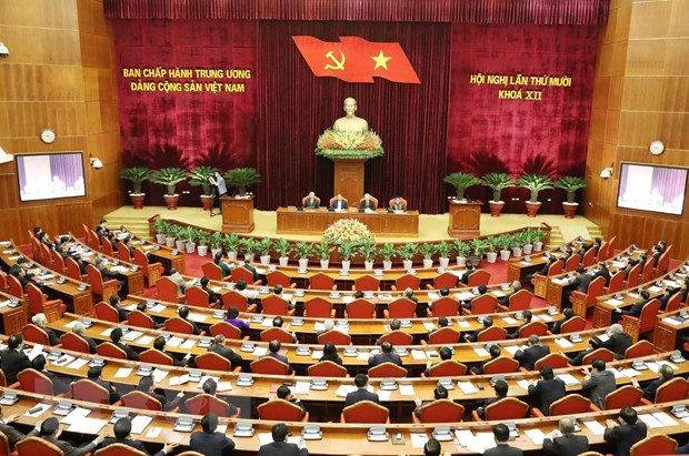 50 nam Di chuc Bac Ho: Xay dung, chinh don Dang theo loi day cua Nguoi hinh anh 2Toàn cảnh Hội nghị Ban Chấp hành Trung ương lần thứ 10, Khóa XII. (Ảnh: TTXVN)