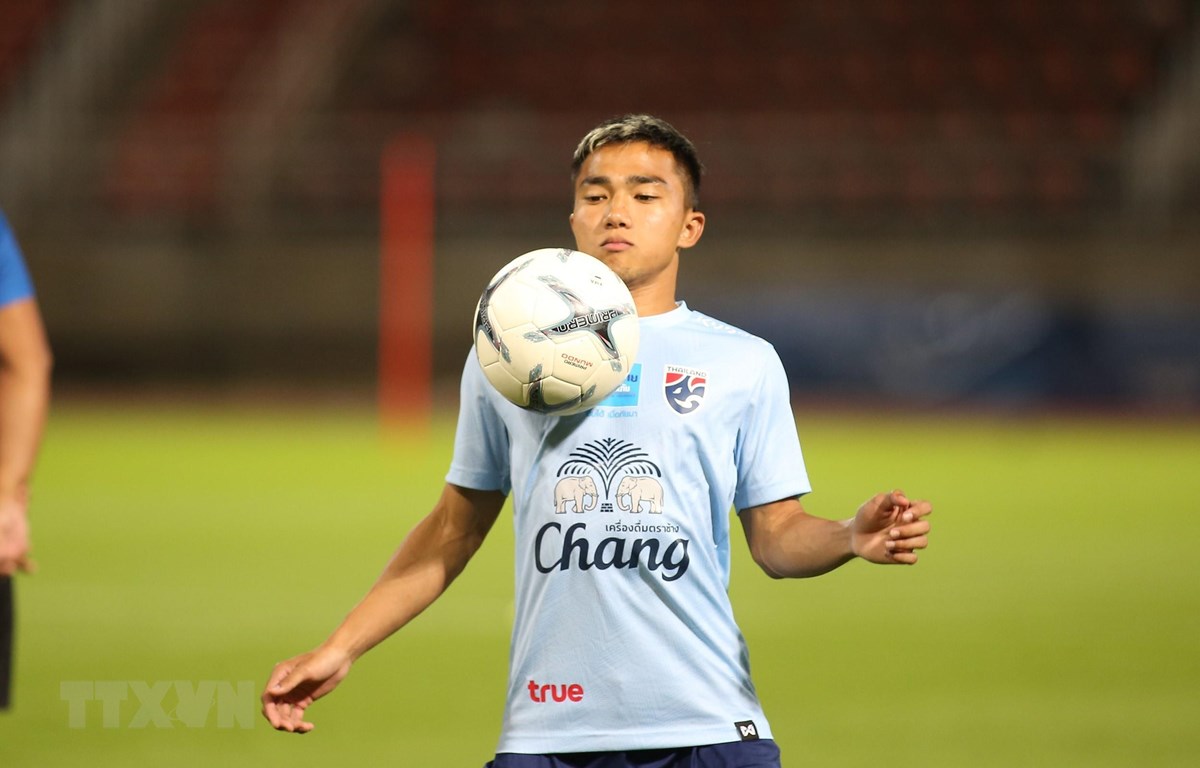  Tiền vệ Chanathip Songkrasin của đội tuyển Thái Lan đang chơi bóng ở J-League 1 của Nhật Bản. (Ảnh: Ngọc Linh/TTXVN)