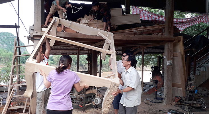 Người dân đã di chuyển đồ đạc.