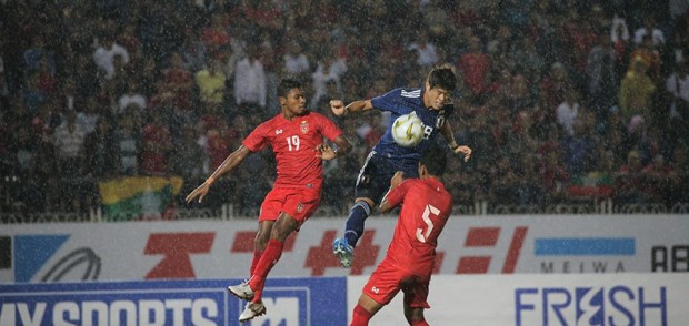 Nhật Bản đánh bại Myanmar 2-0. (Nguồn: AFC)