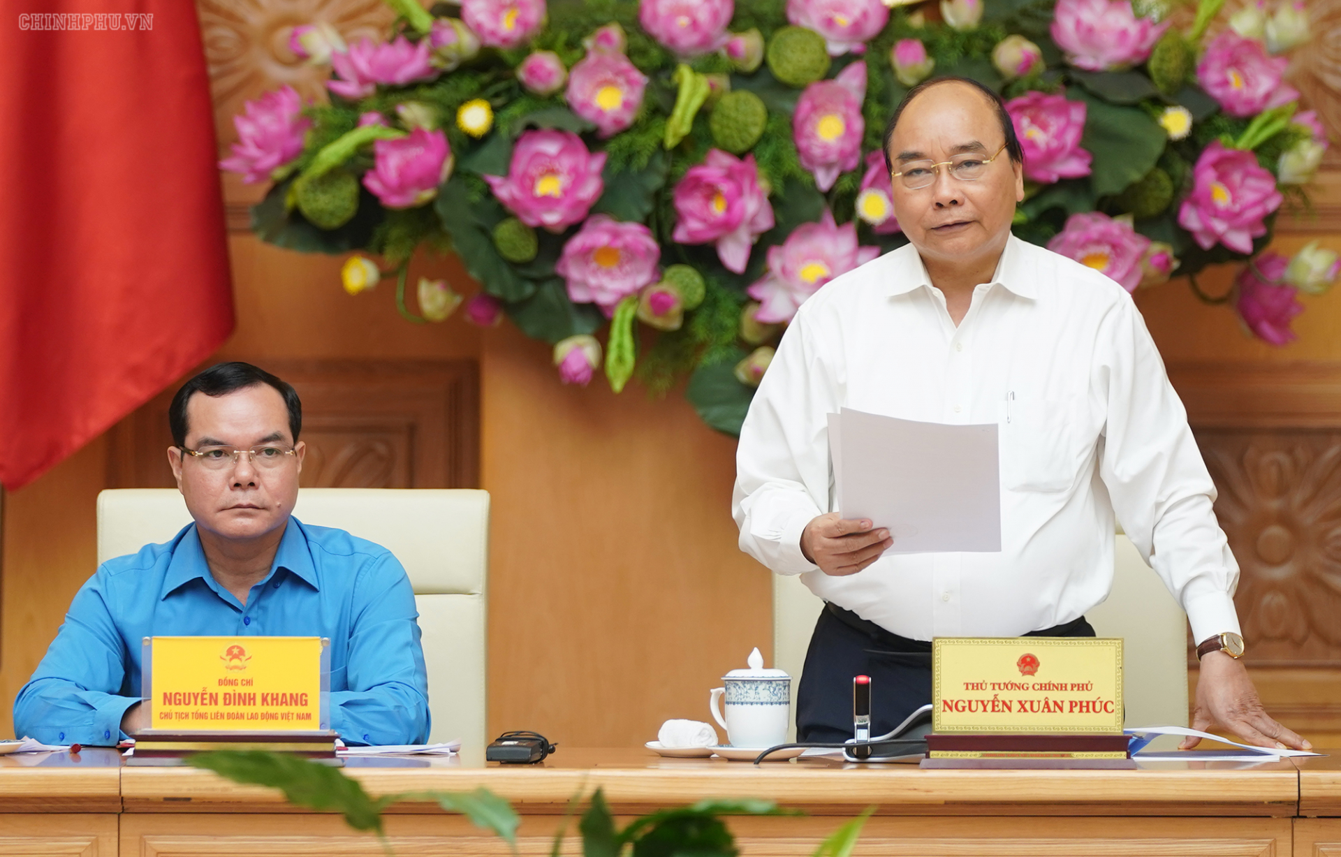  Thủ tướng phát biểu tại cuộc làm việc. Ảnh: VGP/Quang Hiếu