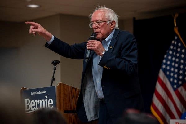 Ông Bernie Sanders trong một buổi vận động tranh cử. (Nguồn: NYT)