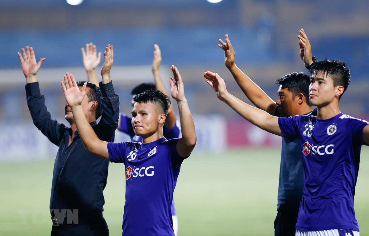Hà Nội FC không được dự cúp châu Á là điều đáng tiếc. (Ảnh: Trọng Đạt/TTXVN)
