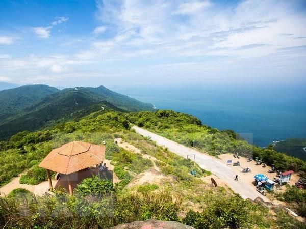 Một góc bán đảo Sơn Trà nhìn từ trên cao. (Ảnh: Trọng Đạt/TTXVN)