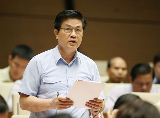Tinh hinh no dong thue con cao, nhieu khoan khong co kha nang thu hoi hinh anh 2Đại biểu Quốc hội tỉnh Khánh Hòa Đỗ Ngọc Thịnh phát biểu tại phiên họp. (Ảnh: Phương Hoa/TTXVN)