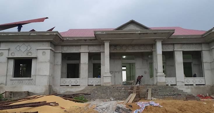 Nhà văn hóa xã Nam Trạch vừa được đầu tư xây dựng.