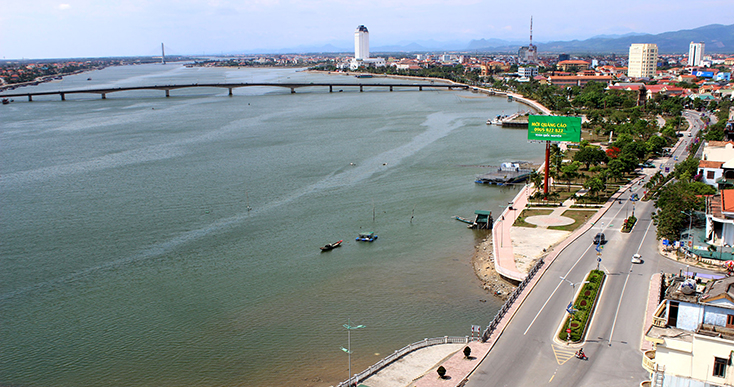 Phố biển Nhật Lệ. Ảnh: Đoàn Tiến Hành
