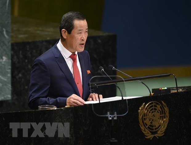 Đại sứ Triều Tiên tại LHQ Kim Song. (Ảnh: AFP/TTXVN)