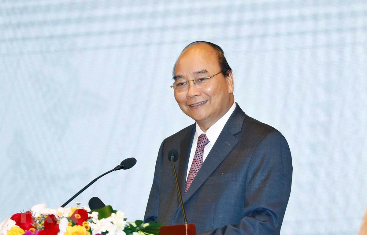 Thủ tướng Nguyễn Xuân Phúc phát biểu. (Ảnh: Thống Nhất/TTXVN)