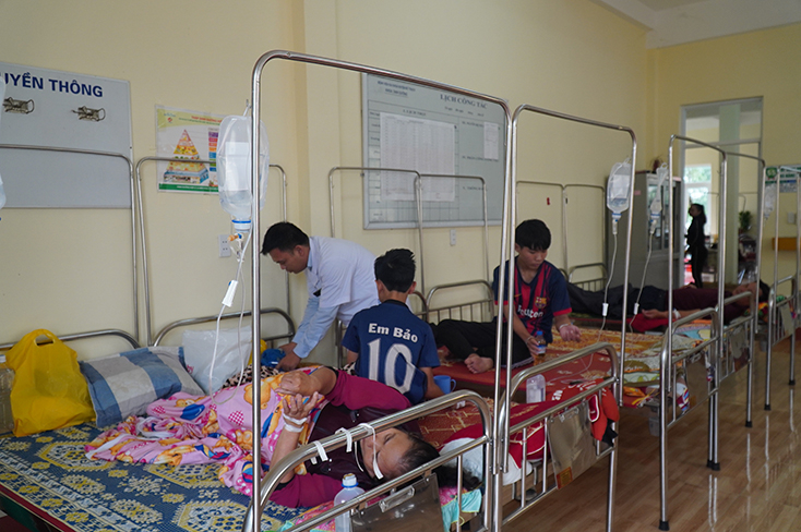 Khoa Dinh dưỡng tại BVĐK huyện Bố Trạch tạm thời được dùng để điều trị bệnh nhân SXH. 
