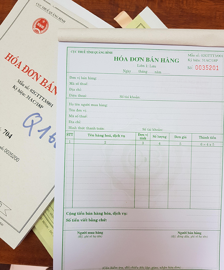 Từ ngày 1-11-2020, hóa đơn giấy sẽ được thay thế bằng hóa đơn điện tử.