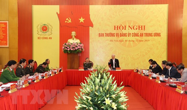 Tổng Bí thư, Chủ tịch nước Nguyễn Phú Trọng phát biểu tại Hội nghị. (Ảnh: Trí Dũng/TTXVN)