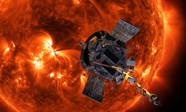 Tàu thăm dò Parker Solar tiếp cận gần hơn với bề mặt Mặt Trời. (Nguồn: NASA)