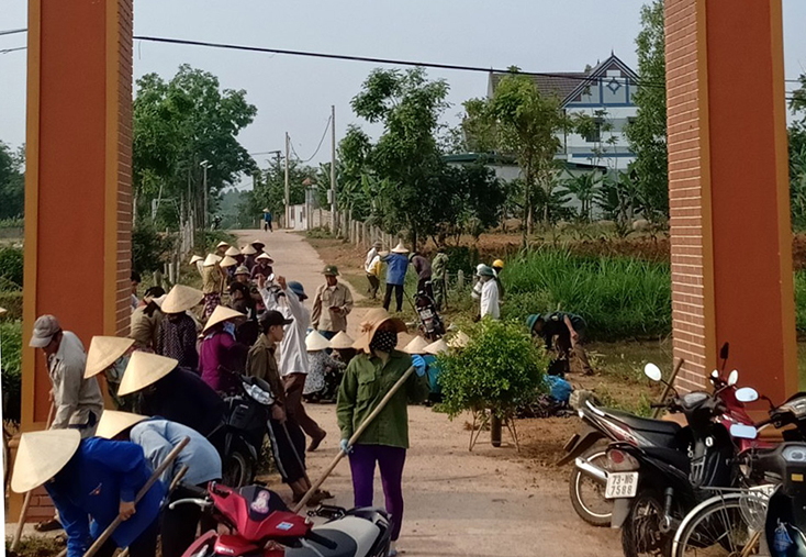 Xã Vạn Trạch huy động được sức mạnh của toàn thể nhân dân trong XD NTM.  