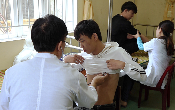 Các địa phương trong tỉnh tổ chức khám tuyển NVQS và nghĩa vụ Công an nhân dân năm 2020.