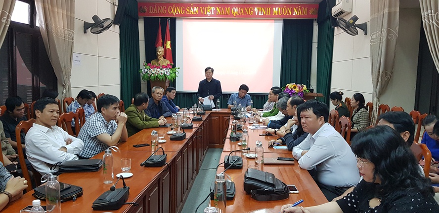 Đồng chí Phó Chủ tịch UBND tỉnh Nguyễn Tiến Hoàng phát biểu kết luận buổi họp báo.