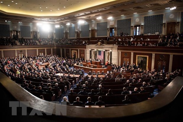 Toàn cảnh một phiên họp Quốc hội Mỹ ở Washington, DC. (Nguồn: AFP/TTXVN)