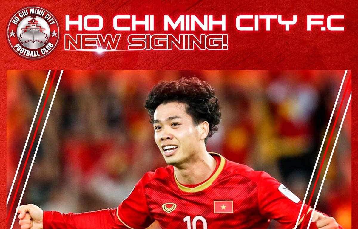  Tiền đạo Công Phượng trở lại V-League thi đấu sau một thời gian ngắn chuyển sang đội bóng Châu Âu. (Ảnh: CLB TP.HCM)