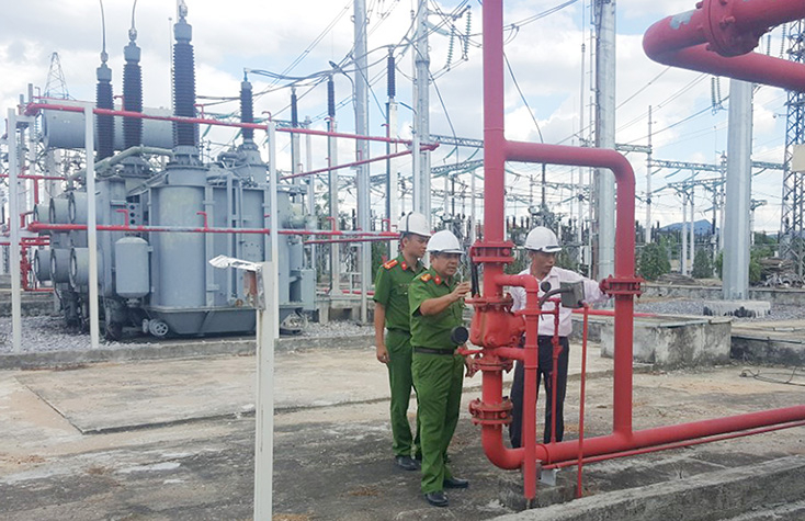  Phòng cảnh sát PCCC-CNCH kiểm tra công tác đảm bảo an toàn PCCC. 