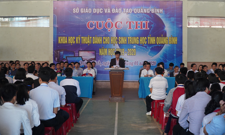 Khai mạc cuộc thi Nghiên cứu khoa học kỹ thuật dành cho học sinh trung học tỉnh Quảng Bình lần thứ 7 năm học 2019-2020.