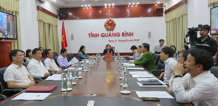 Hội nghị tại điểm cầu Quảng Bình