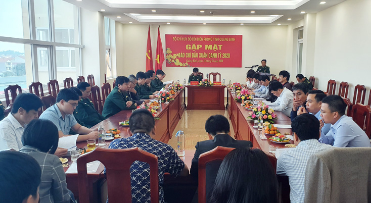 Lãnh đạo Bộ Chỉ huy BĐBP tỉnh ghi nhận sự đóng góp, phối hợp của các cơ quan báo chí trong công tác thông tin, tuyên truyền.