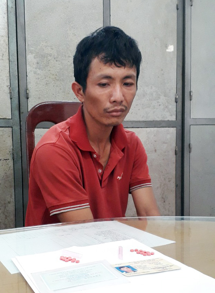 Phan Tuấn Vũ tại cơ quan Điều tra Công an huyện Tuyên Hóa