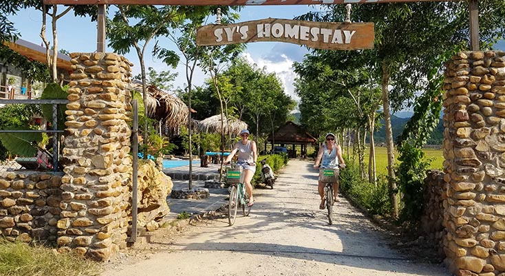  Sy’s Homestay đón nhiều du khách nước ngoài đến nghỉ dưỡng 