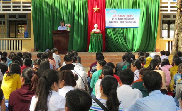 Lễ khai mạc kỳ thi tuyển công chức tỉnh Phú Yên năm 2017-2018. (Ảnh: phuyen.gov.vn)
