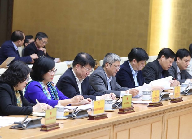 Các thành viên Ban Chỉ đạo tại phiên họp. (Ảnh: Thống Nhất/TTXVN)